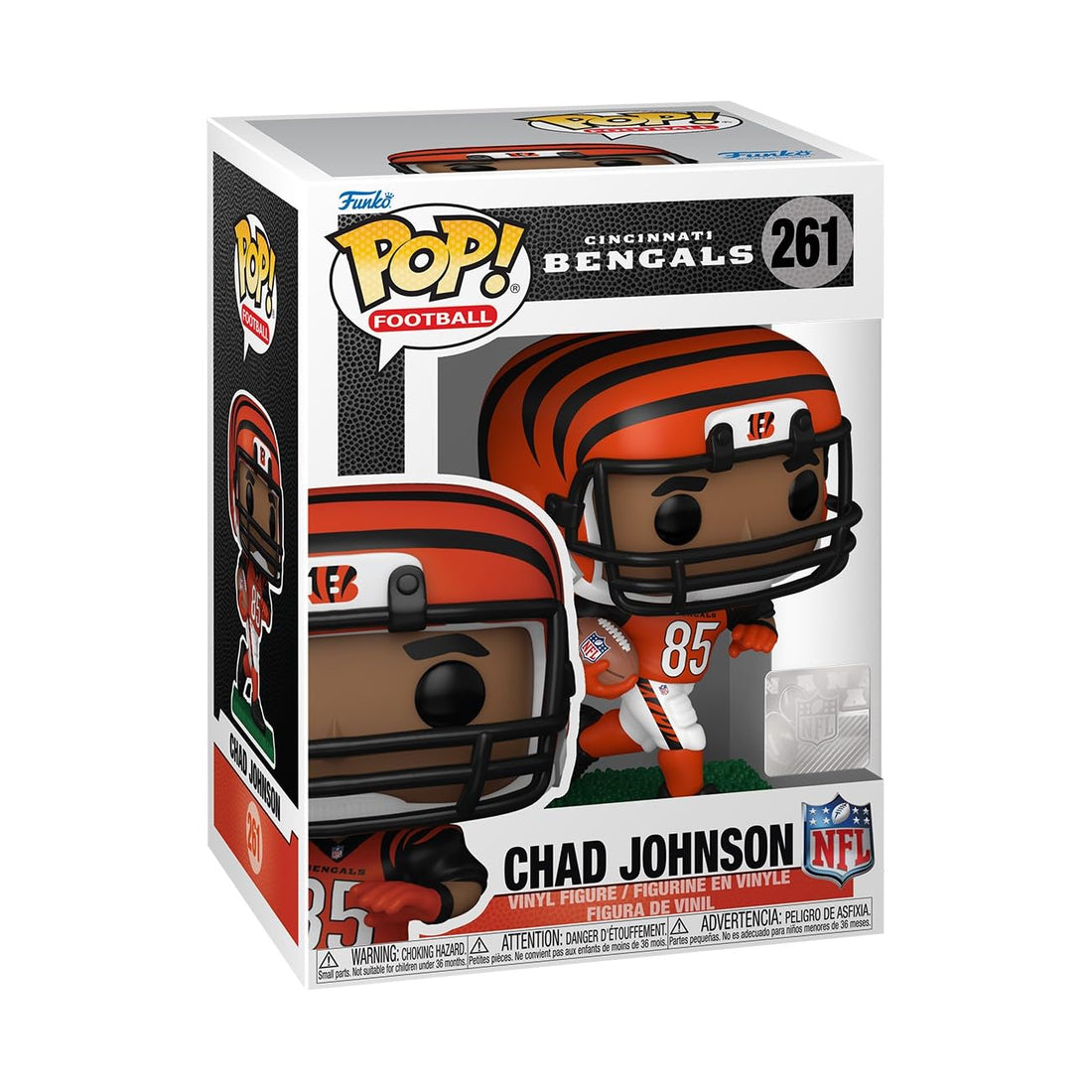 Funko POP! NFL: Legends Sports Vinyl Figure Bengals - Chad Johnson(85) 9 cm - 889698796989 - Crystal Lotus