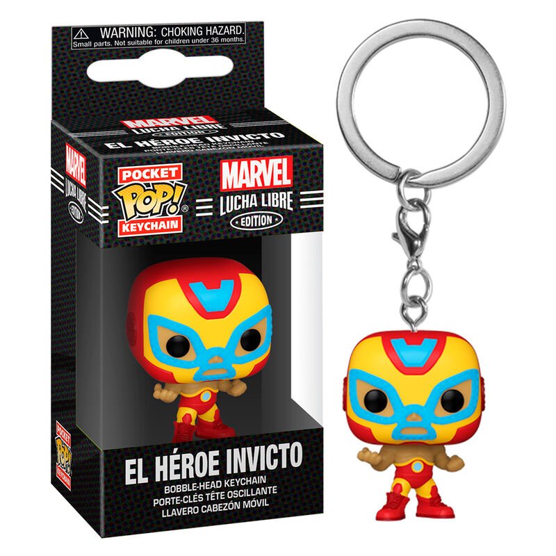 Funko POP! POP Keychain: Marvel Lucha Libre - Iron Man - 889698538930 - CrystalLotus.eu