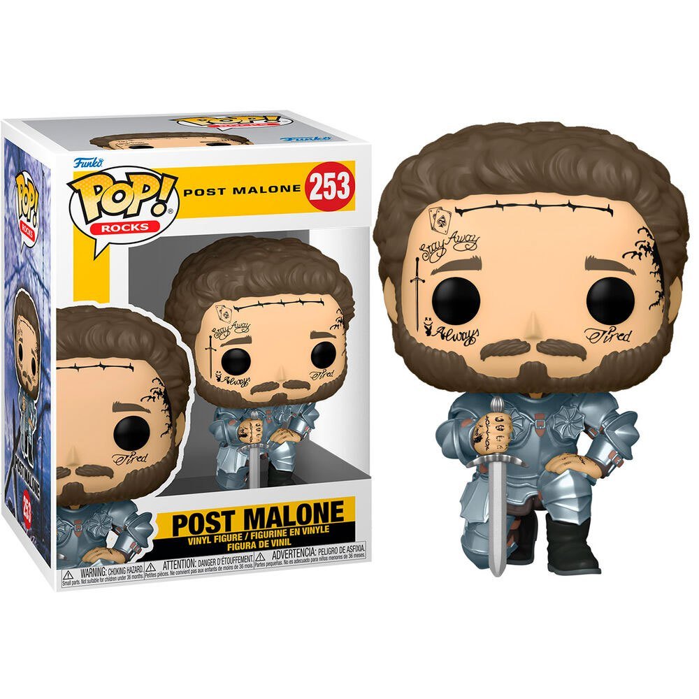 Funko Pop! Post Malone Rocks Vinyl Figure Knight 9 cm - 889698520119 - CrystalLotus.eu