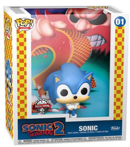 Funko Pop! Sonic The Hedgehog 2 Game Cover Vinyl Figure Sonic - 889698591775 - CrystalLotus.eu