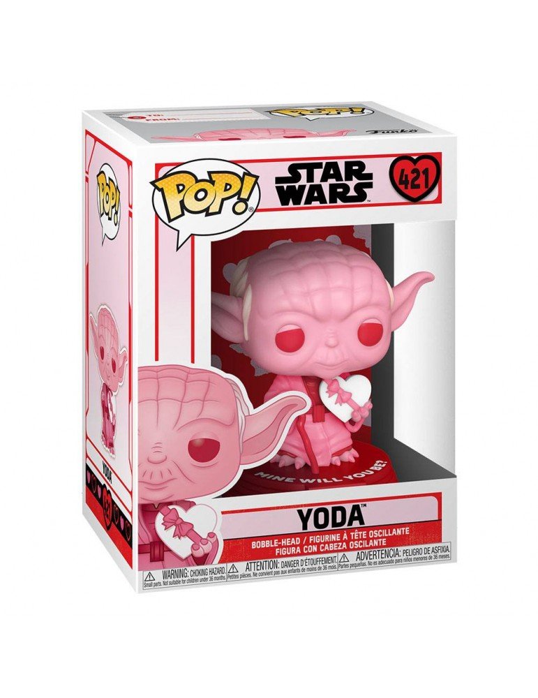 Funko Pop! Star Wars: Valentines - Yoda w/Heart - 889698528702 - CrystalLotus.eu