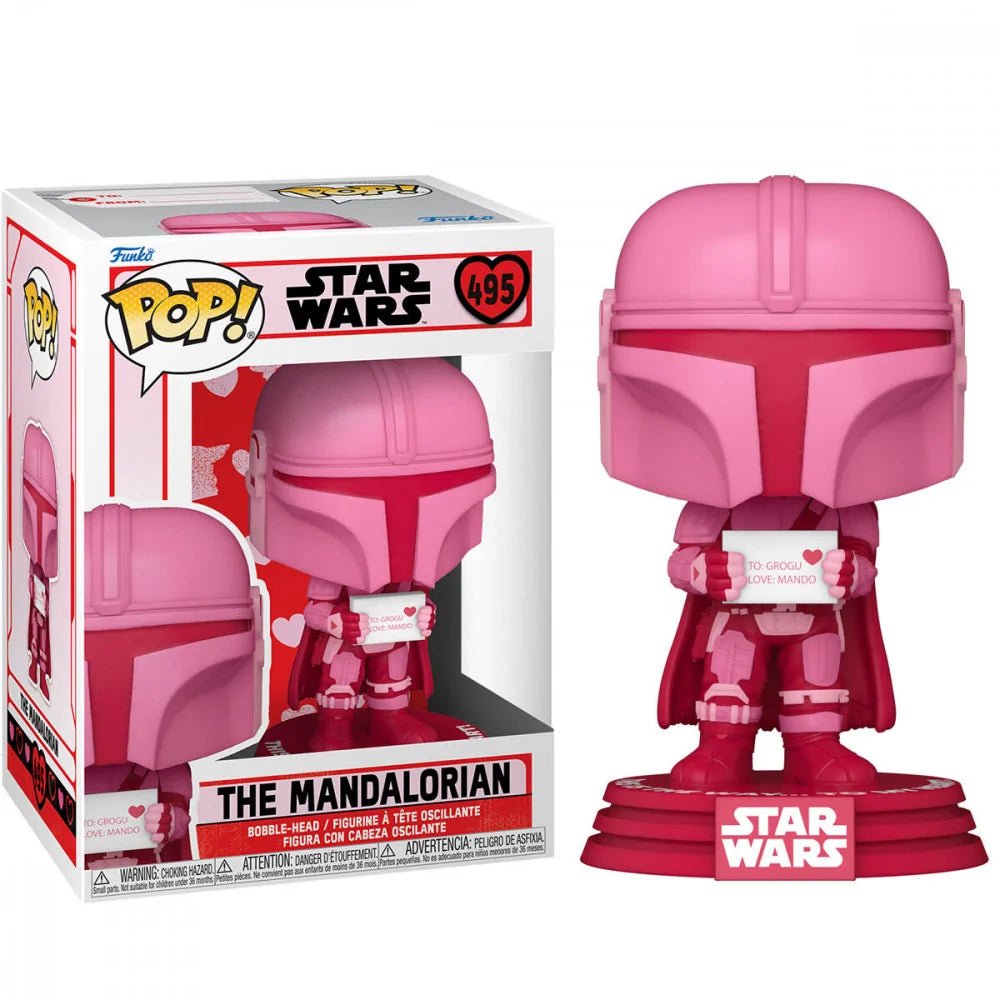 Funko Pop! Valentines Star Wars Vinyl Figure The Mandalorian 9 cm - 889698601269 - CrystalLotus.eu