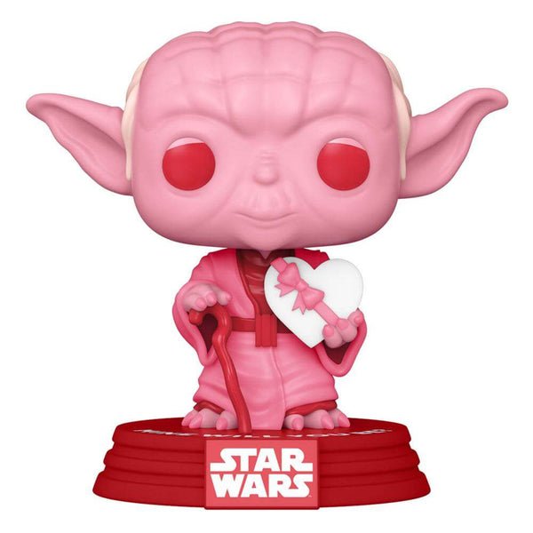 Funko Pop! Valentines Star Wars Vinyl Figure Yoda w/Heart 9 cm - 889698528702 - CrystalLotus.eu