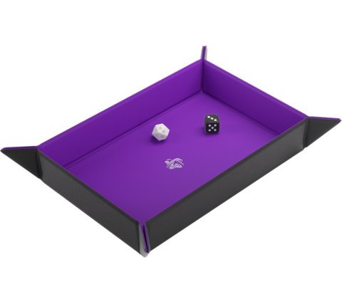 Gamegenic - Magnetic Dice Tray Rectangle Black/Purple - 4251715411100 - CrystalLotus.eu