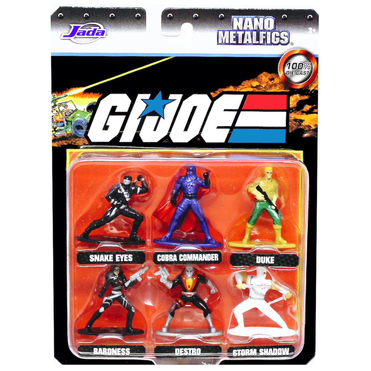 GI Joe 1,65&quot; Metal Nano figures 6 - Pack - 4006333071126 - CrystalLotus.eu