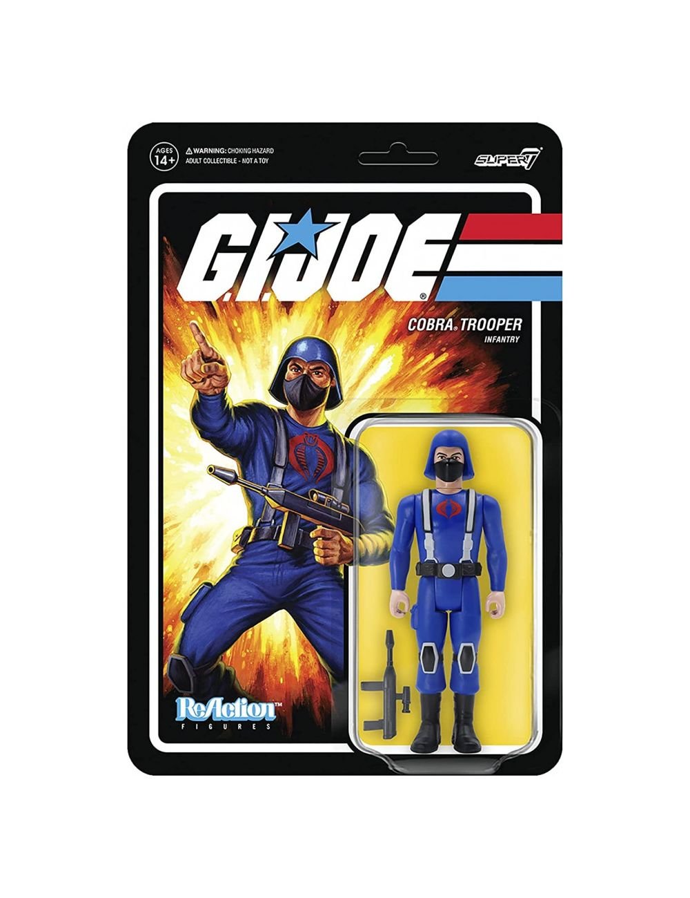 G.I. Joe ReAction Action Figure Cobra Trooper H - back (Pink) (10cm) - 840049813885 - CrystalLotus.eu