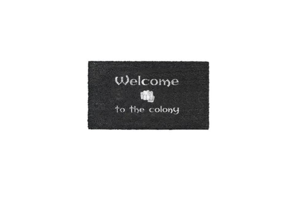 Gothic Doormat Welcome to the Colony 60 x 40 cm - 4251972800778 - CrystalLotus.eu