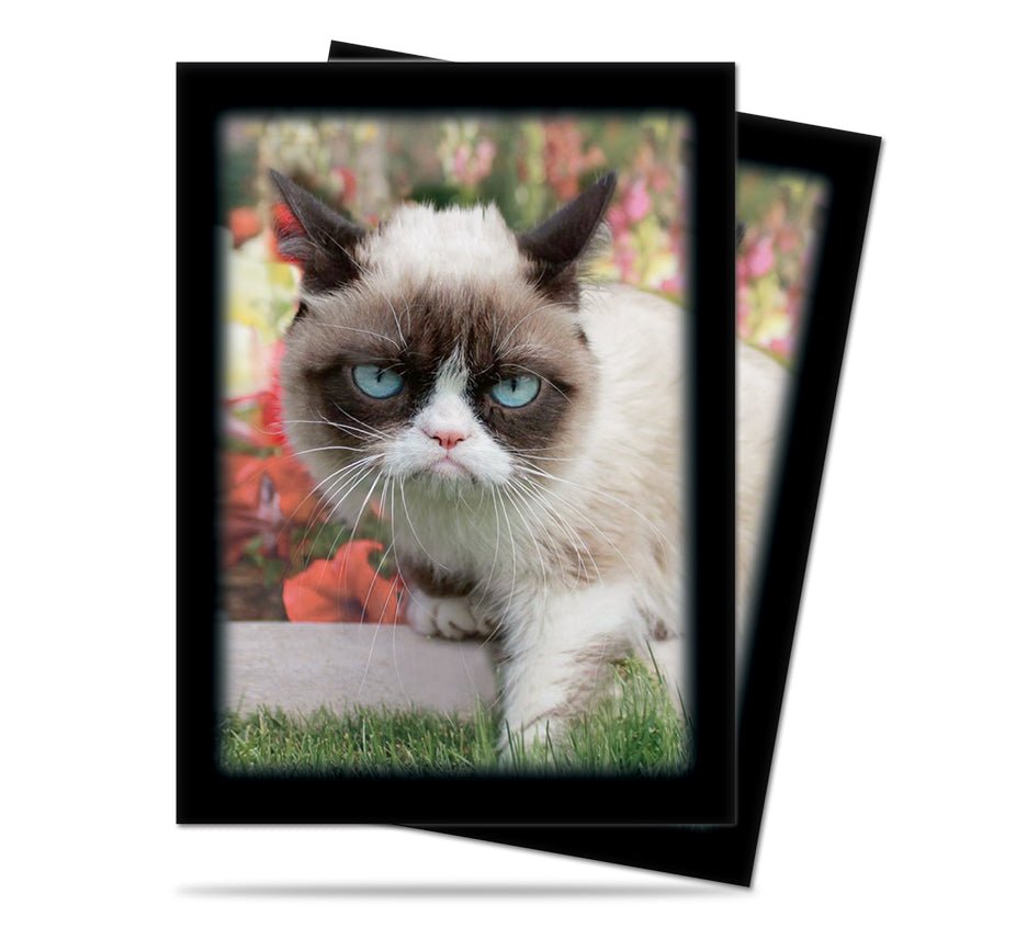 Grumpy Cat Flowers Sleeves (50 Sleeves) - 074427844455 - CrystalLotus.eu