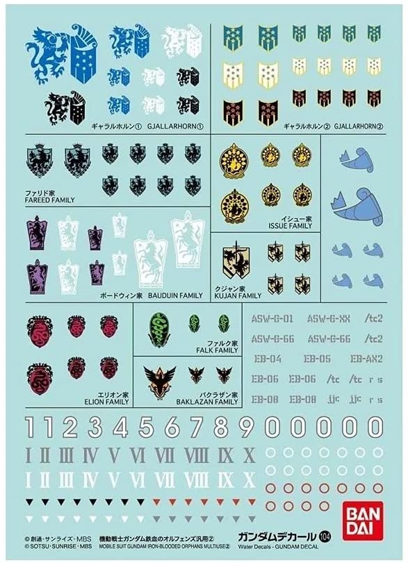 Gundam Decal124 Gundam Build Divers Series Multiuse - 4573102619884 - CrystalLotus.eu