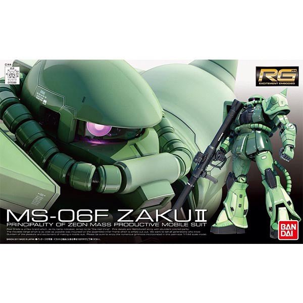 Gundam - RG 1/144 Ms - 06F Zaku II - 4543112703880 - CrystalLotus.eu