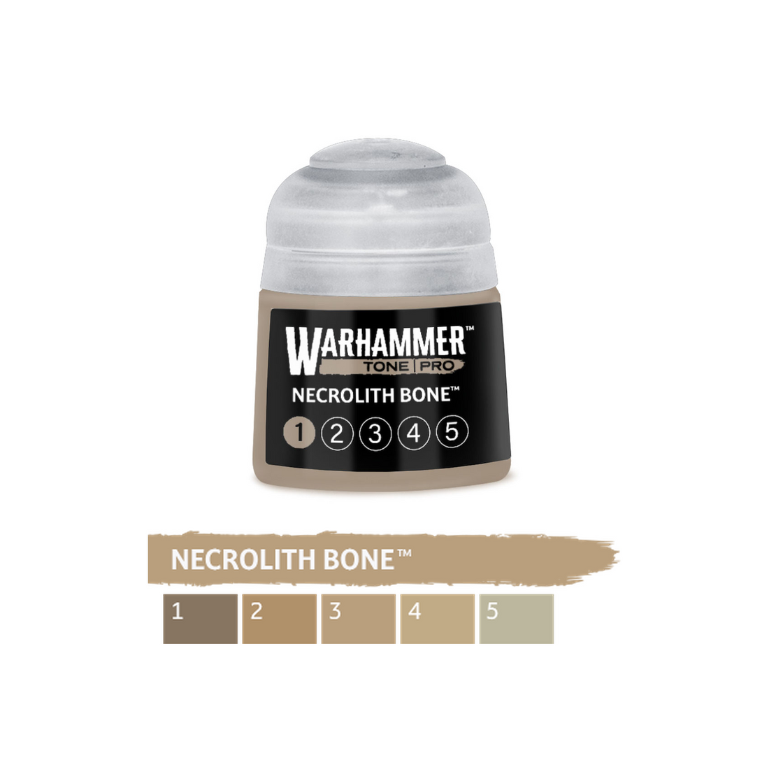 Warhammer Tone Pro - Necrolith Bone 1 (12ml) (20-051) - 5011921275670 - crystallotus.eu