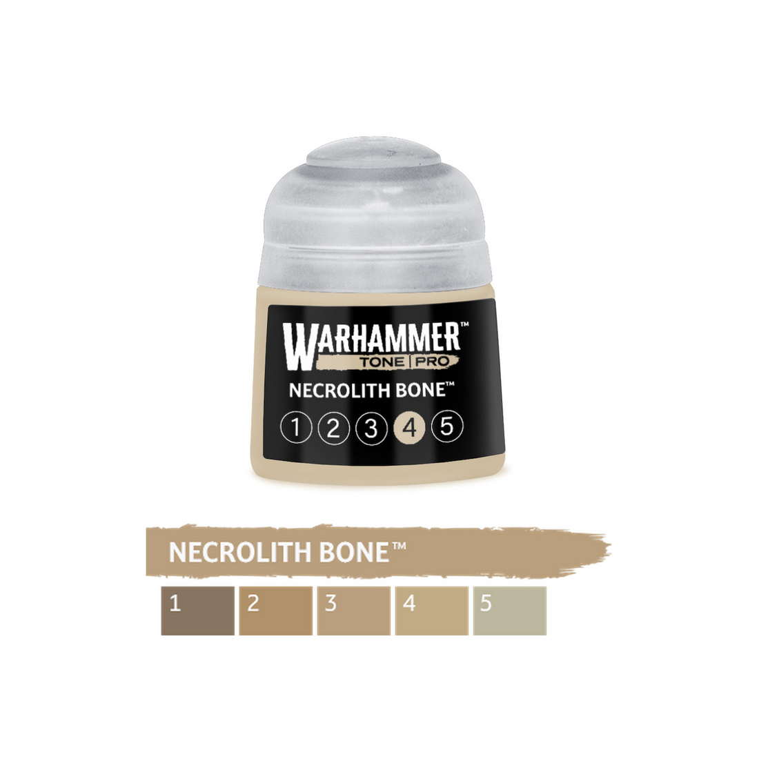 Warhammer Tone Pro - Necrolith Bone 4 (12ml) (20-054) - 5011921275700 - crystallotus.eu
