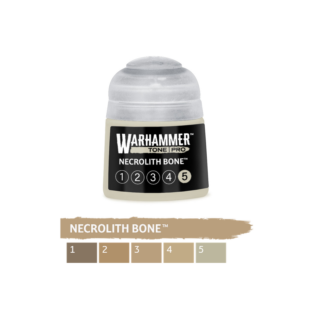 Warhammer Tone Pro - Necrolith Bone 5 (12ml) (20-055) - 5011921275717 - crystallotus.eu