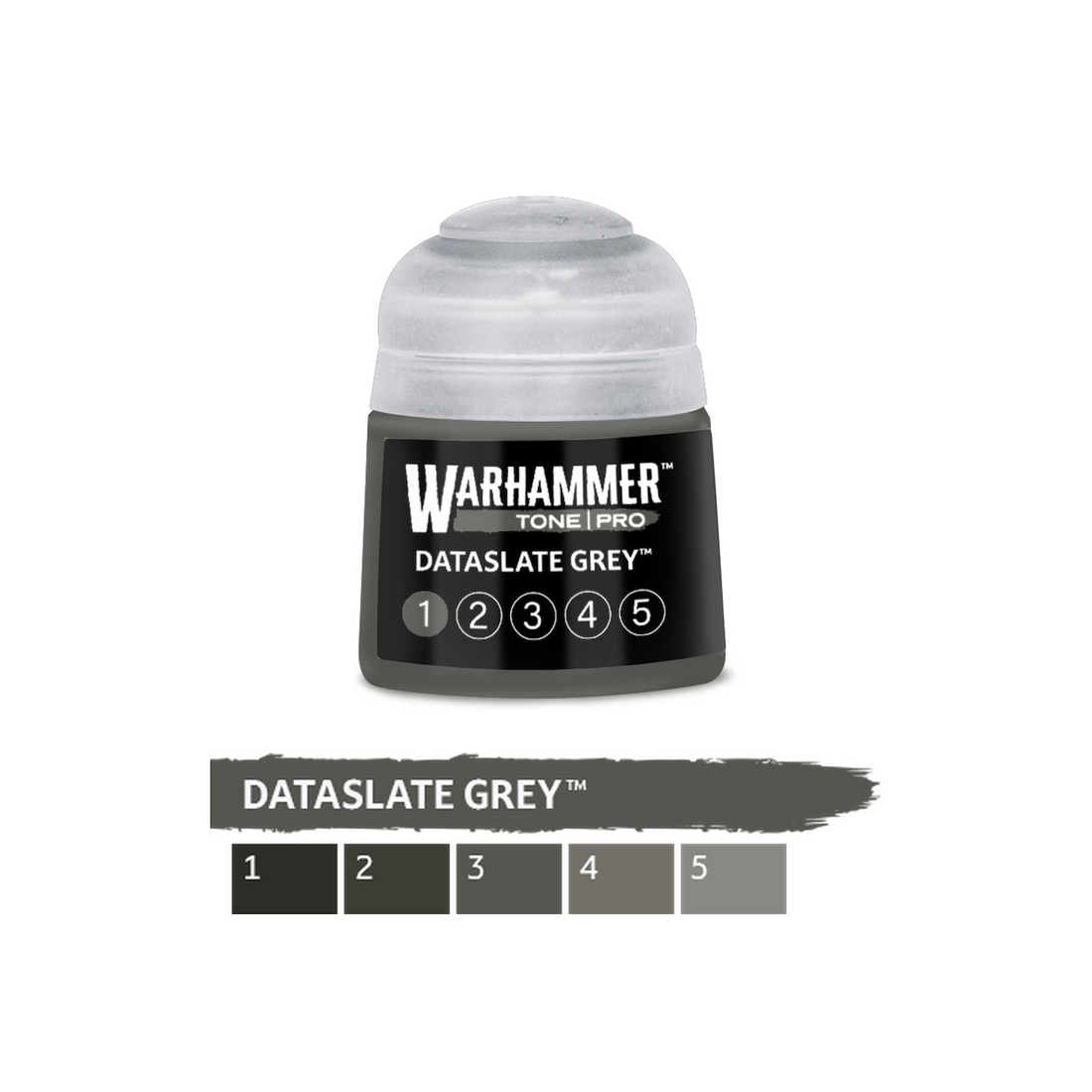 Warhammer Tone Pro - Dataslate Grey 1 (12ml) (20-101) - 5011921275823 - crystallotus.eu