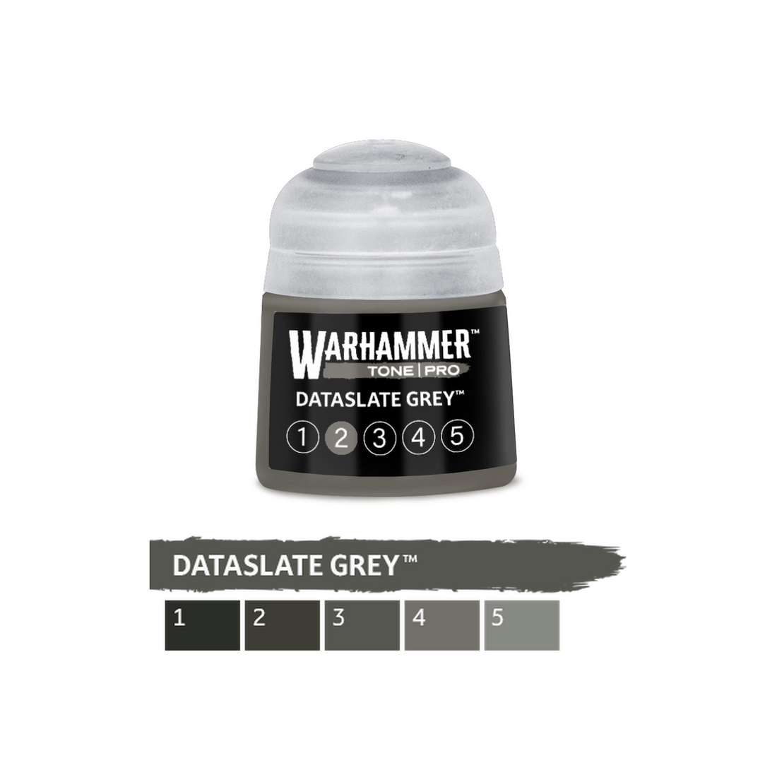 Warhammer Tone Pro - Dataslate Grey 2 (12ml) (20-102) - 5011921275830 - crystallotus.eu