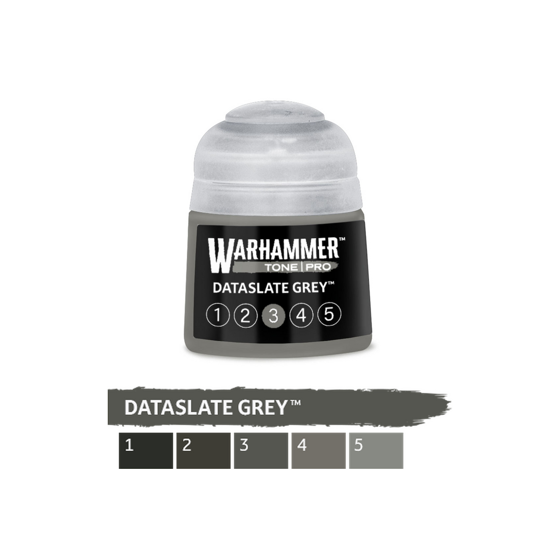Warhammer Tone Pro - Dataslate Grey 3 (12ml) (20-103) - 5011921275847 - crystallotus.eu