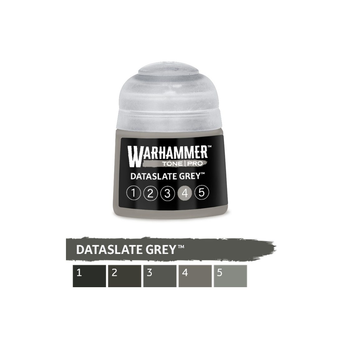 Warhammer Tone Pro - Dataslate Grey 4 (12ml) (20-104) - 5011921275854 - crystallotus.eu