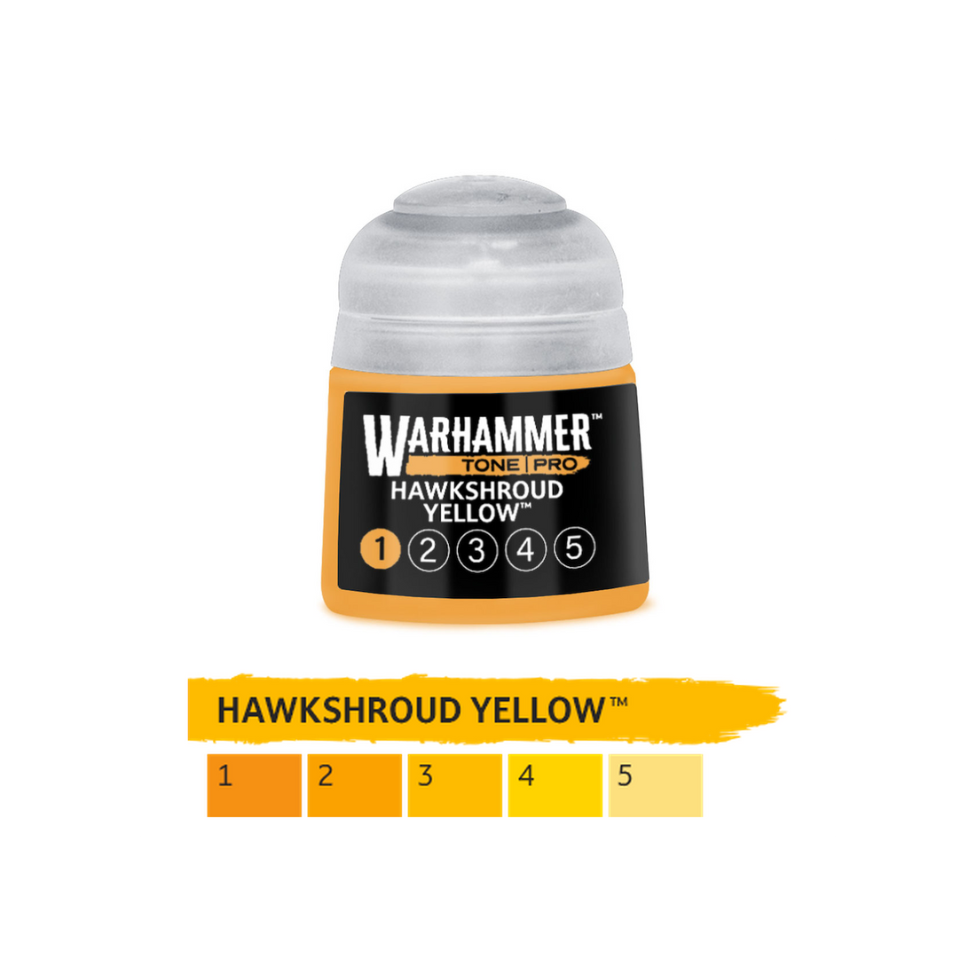 Warhammer Tone Pro - Hawkshroud Yellow 1 (12ml) (20-191) - 5011921276127 - crystallotus.eu