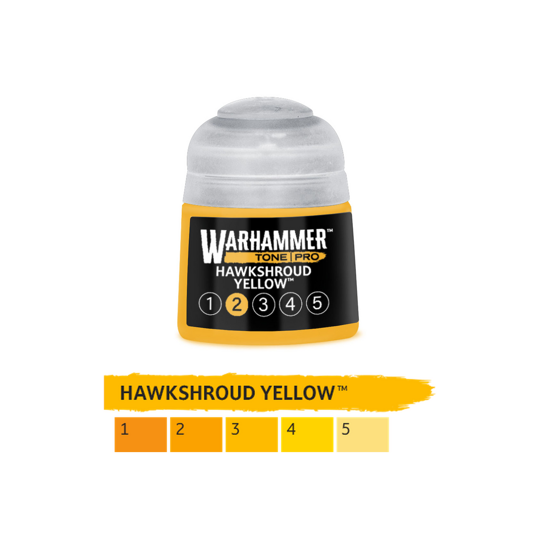 Warhammer Tone Pro - Hawkshroud Yellow 2 (12ml) (20-192) - 5011921276134 - crystallotus.eu