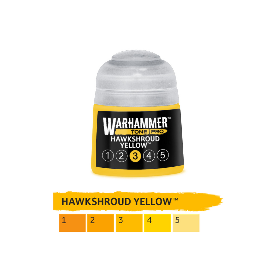 Warhammer Tone Pro - Hawkshroud Yellow 3 (12ml) (20-193) - 5011921276141 - crystallotus.eu