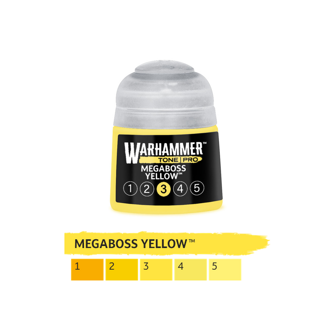 Warhammer Tone Pro - Megaboss Yellow 3 (12ml) (20-203) - 5011921276196 - crystallotus.eu