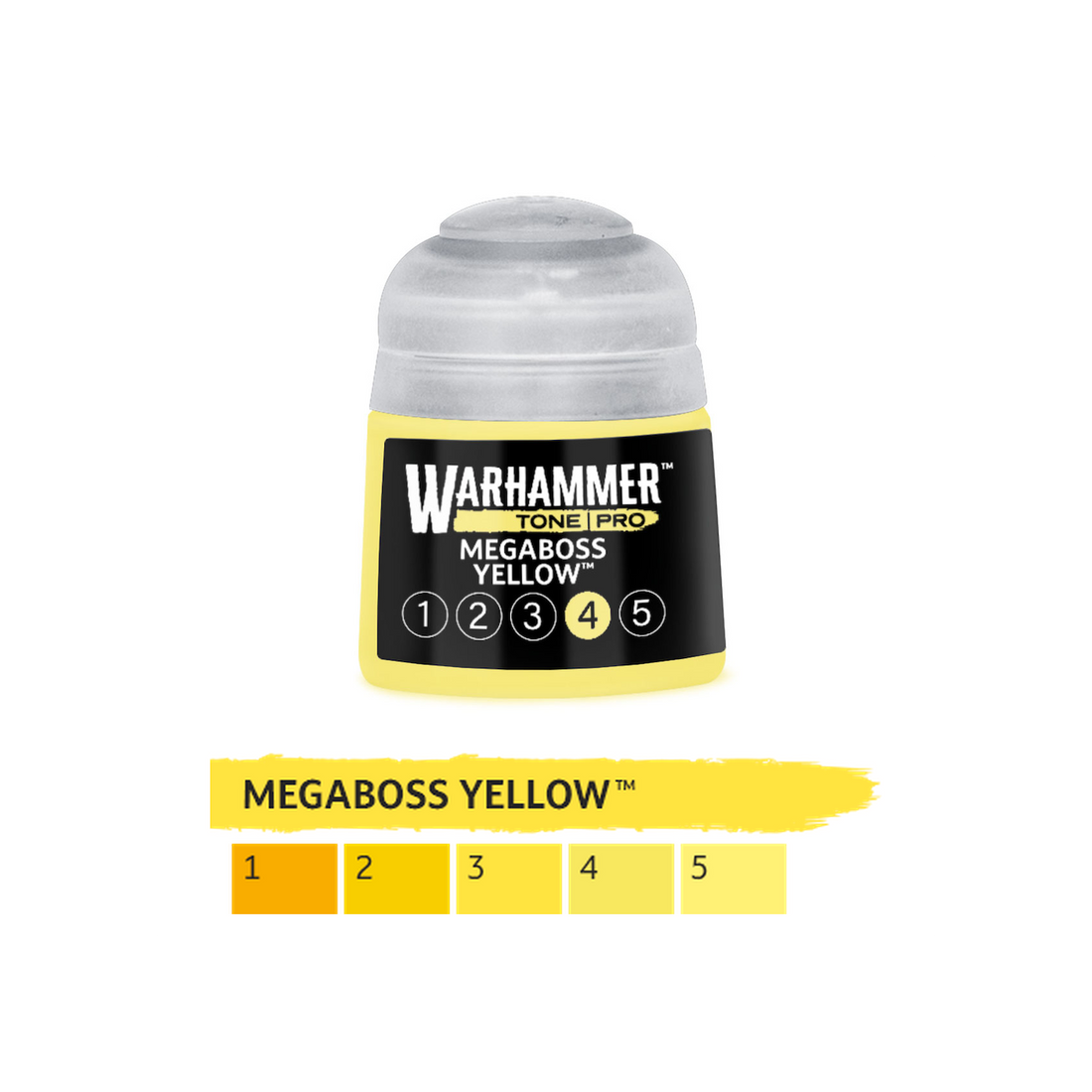 Warhammer Tone Pro - Megaboss Yellow 4 (12ml) (20-204) - 5011921276202 - crystallotus.eu
