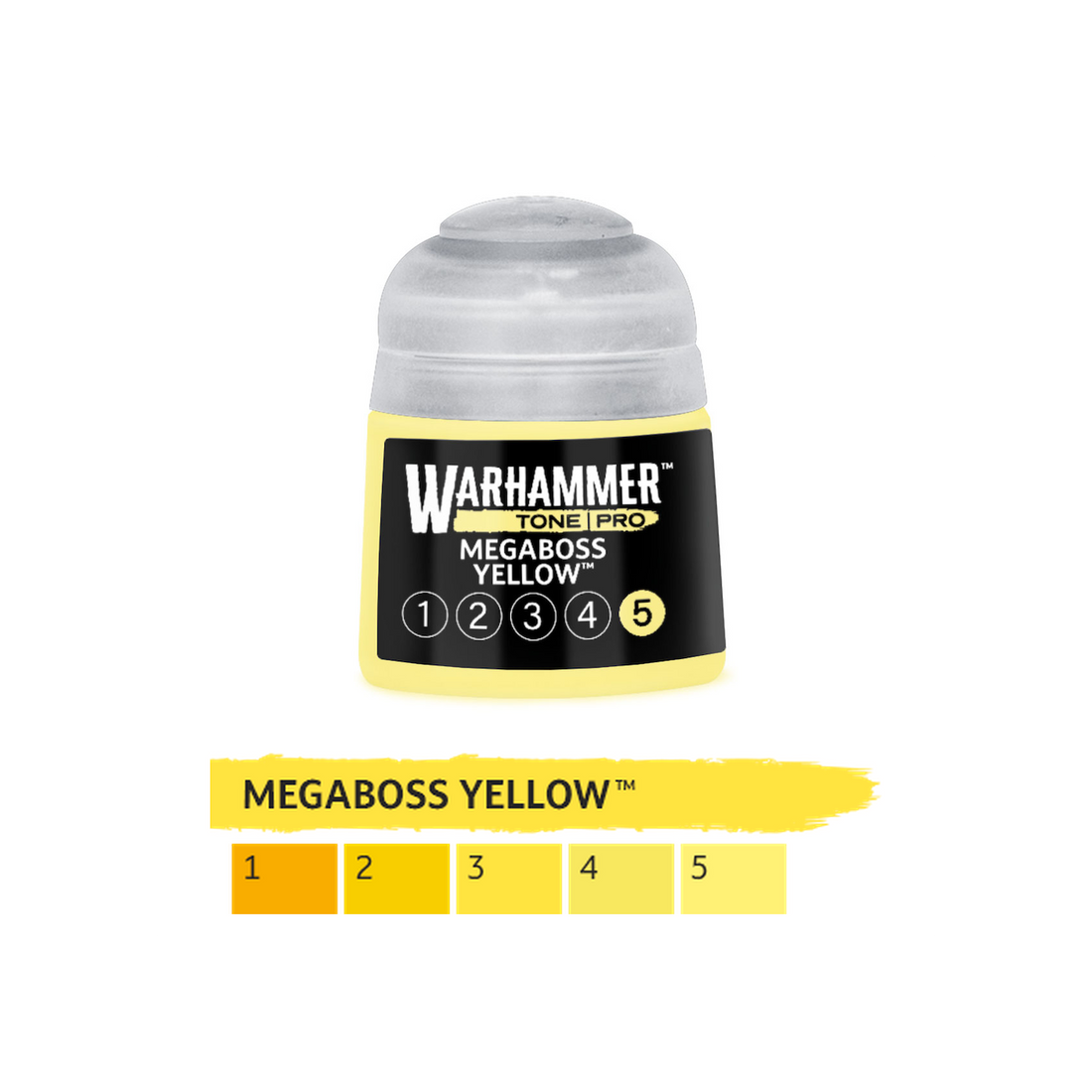 Warhammer Tone Pro - Megaboss Yellow 5 (12ml) (20-205) - 5011921276219 - crystallotus.eu