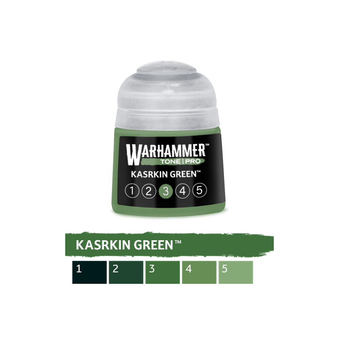 Warhammer Tone Pro - Kasrkin Green 3 (12ml) (20-263) - 5011921276394 - crystallotus.eu