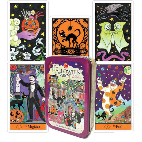 Halloween Tarot In A Tin - 9781572816213 - CrystalLotus.eu