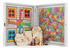 Handcrafted 5 - in - 1 Combo Game Collection - Chess, Backgammon, Ludo, Snakes & Checkers - Rainbow Whimsy (by Manopoulos) - 5250000000029 - Crystal Lotus