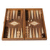 Handcrafted Backgammon Set Oak Wood Checkers Print Large 48x52cm (by Manopoulos) - 5200430704157 - Crystal Lotus