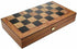 Handcrafted Backgammon Set Olive Burl Print Small 30x30cm (by Manopoulos) - 5250000000008 - Crystal Lotus