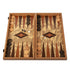 Handcrafted Backgammon Set Olive Burl with Olive Wood Checkers Large 48x52cm (by Manopoulos) - 5200430705741 - Crystal Lotus