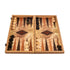 Handcrafted Backgammon Set Olive Burl with Olive Wood Checkers Large 48x52cm (by Manopoulos) - 5250000000001 - Crystal Lotus