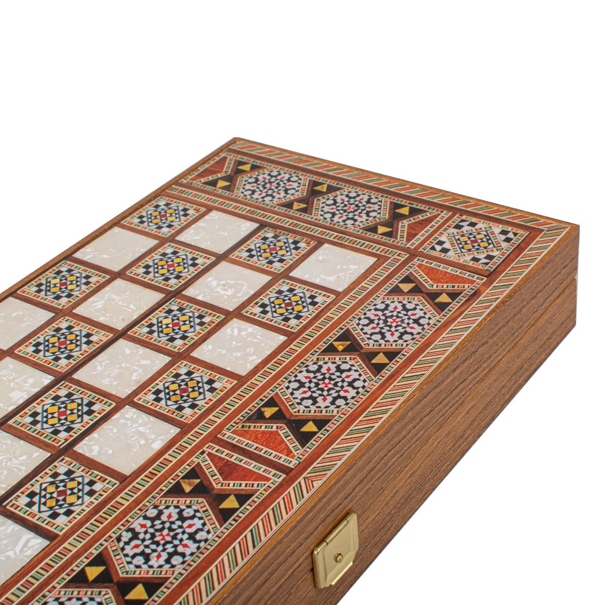 Handcrafted Backgammon Set Syrian Mural Print Large 38 x 20cm (by Manopoulos) - 5200430704232 - Crystal Lotus