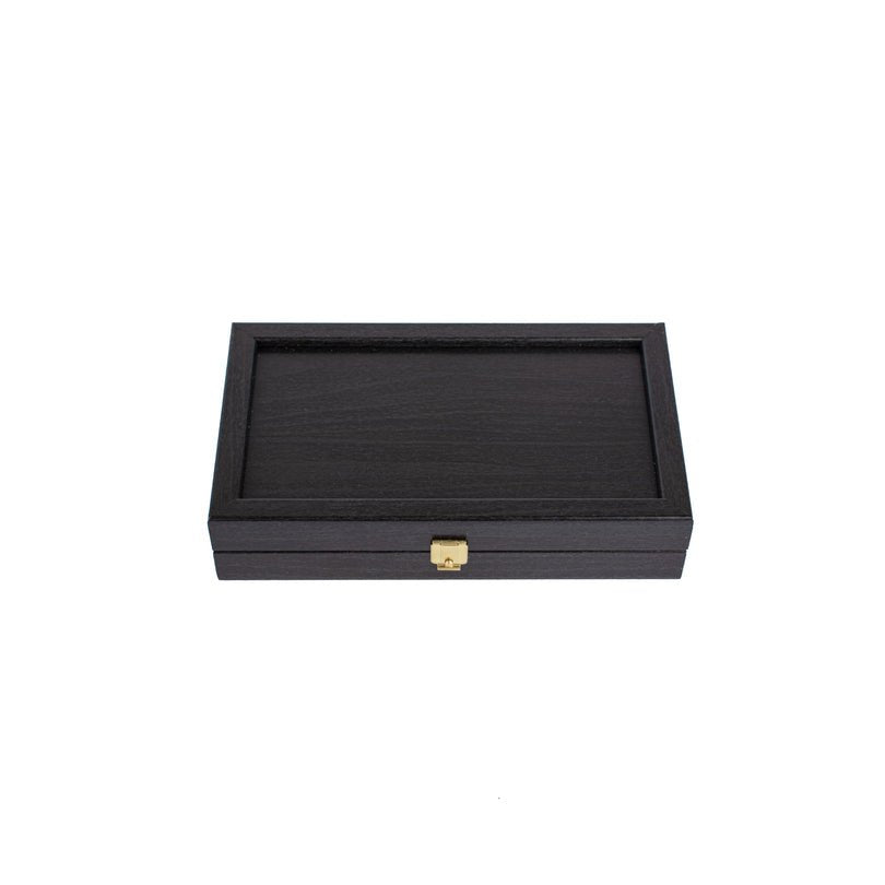 Handcrafted Backgammon Set Wenge Replica Wood Small 30x32cm (by Manopoulos) - 5250000000016 - Crystal Lotus