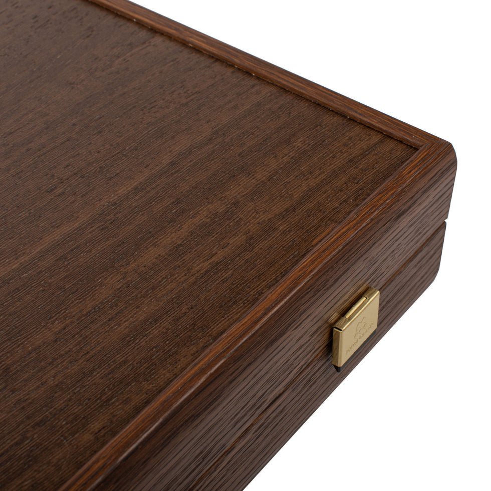Handcrafted Backgammon Set Wenge &amp; Walnut Burl (by Manopoulos) (TVV1JD) - 5200430705024 - Crystal Lotus