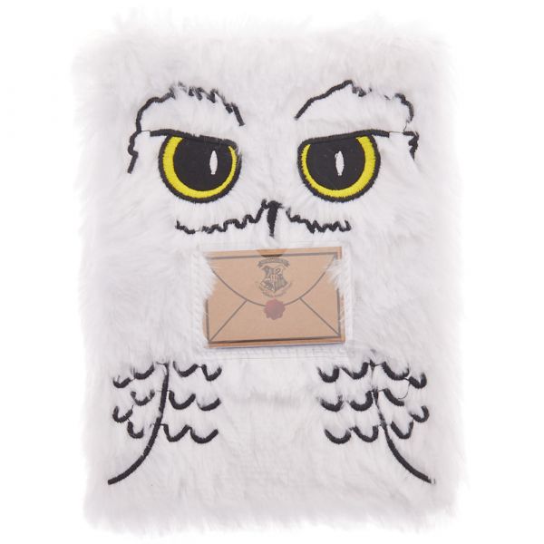 Harry Potter A5 Plush Hedwig Notebook - 5060502916754 - CrystalLotus.eu