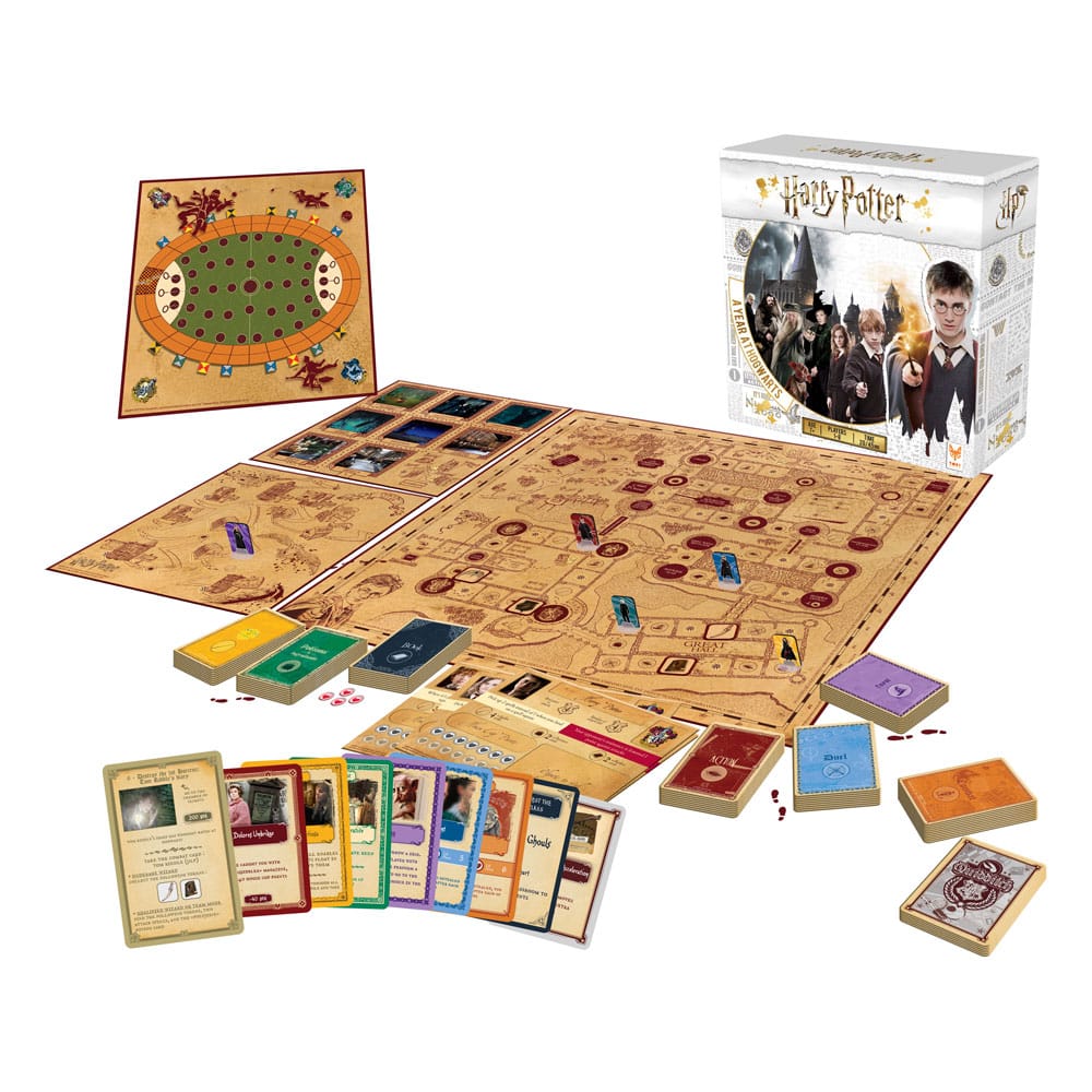 Harry Potter Board Game A Year At Hogwarts *English Version* - 3760089892817 - Crystal Lotus