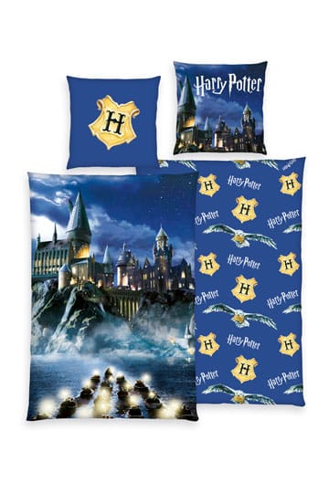 Harry Potter Duvet Set Blue 135 X 200 Cm / 80 X 80 Cm - 4006891971074 - CrystalLotus.eu