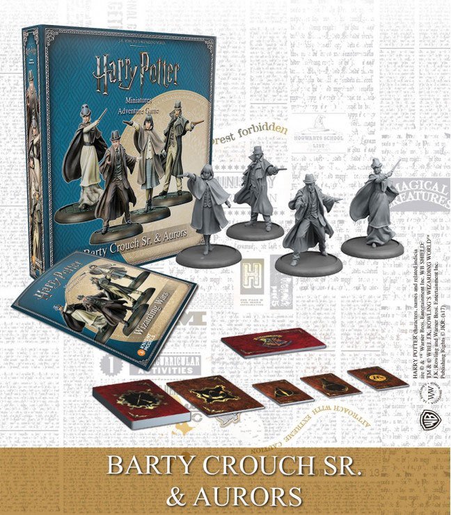 Harry Potter Miniatures 35 mm 4 - pack Wizarding Wars Barty Crouch Sr. &amp; Aurors - 8437013056748 - CrystalLotus.eu