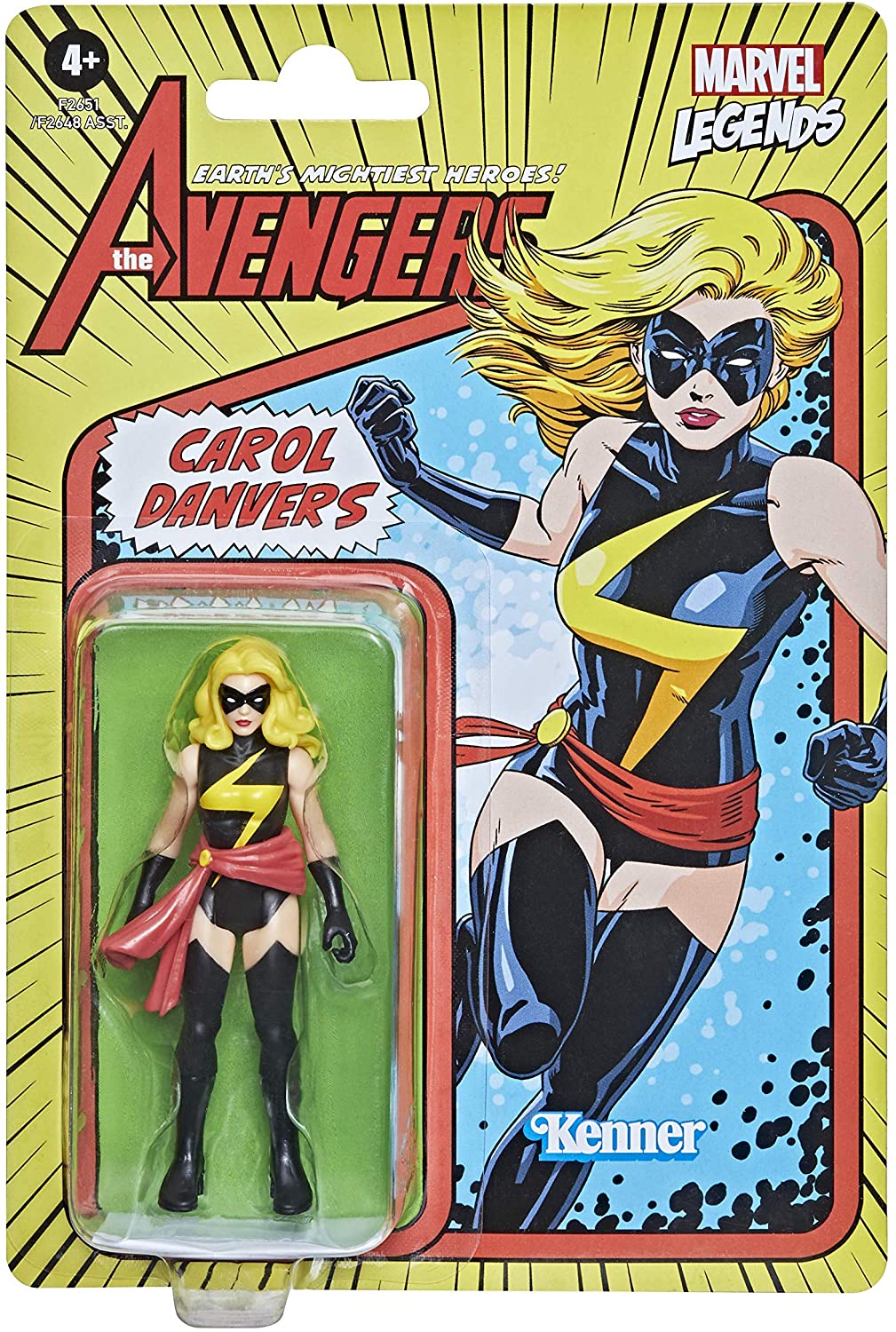 Hasbro Marvel Legends 3.75 - inch Retro Collection Carol Danvers - 5010993842568 - CrystalLotus.eu