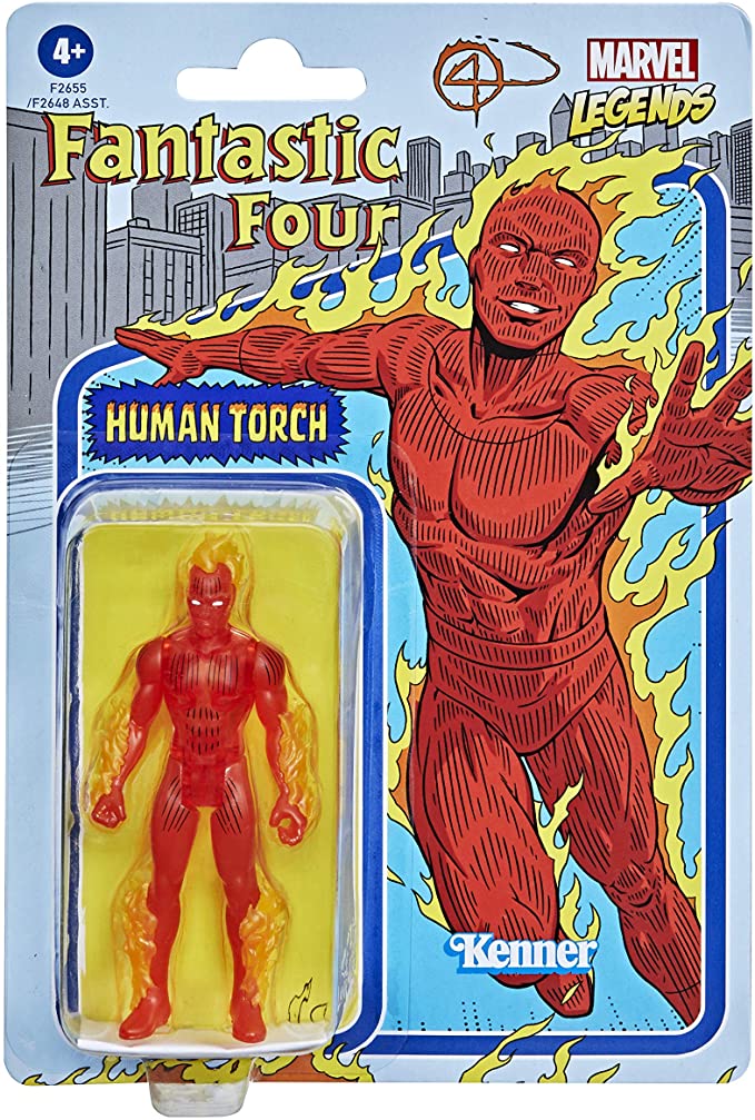 Hasbro Marvel Legends 3.75 - inch Retro Collection Human Torch - 5010993842629 - CrystalLotus.eu