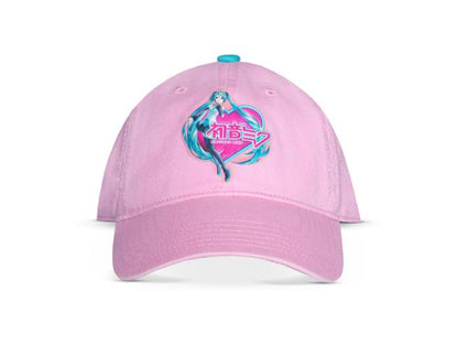 Hatsune Miku Curved Bill Cap Pink - 8718526209235 - Crystal Lotus