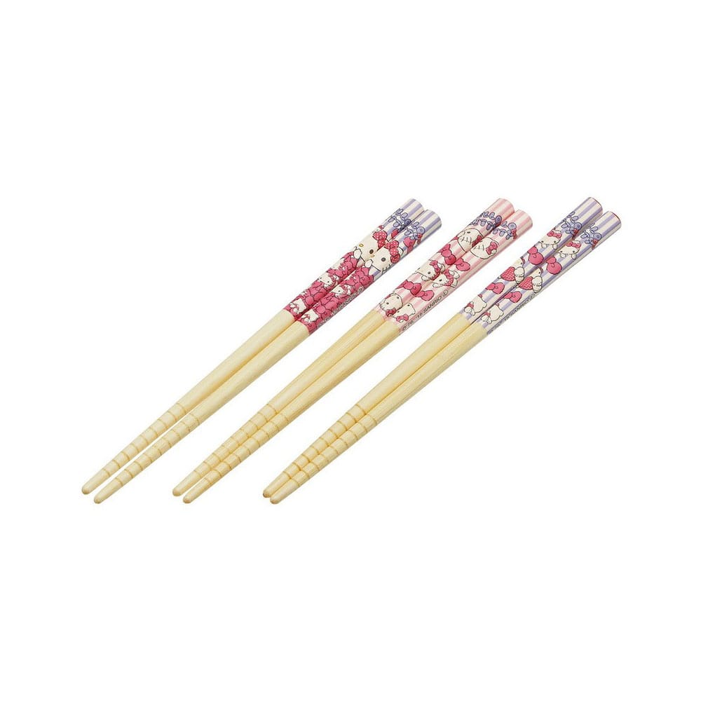 Hello Kitty Bamboo Chopsticks Set - 4973307308789 - CrystalLotus.eu