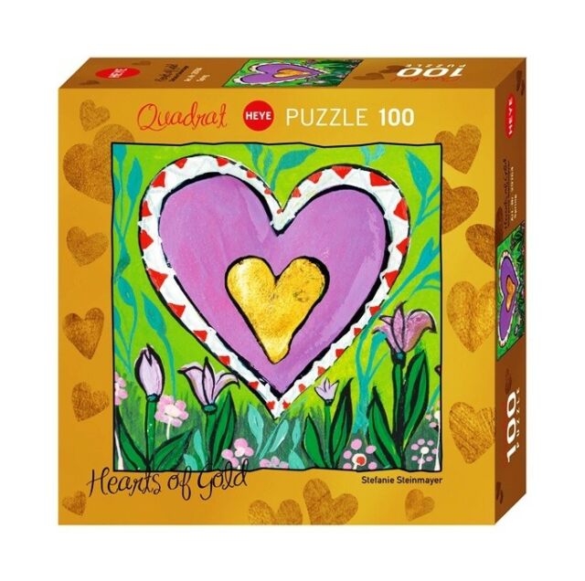 Heye Puzzle 100 pieces - Hearts of gold - Spring (29764) - 4001689297640 - CrystalLotus.eu