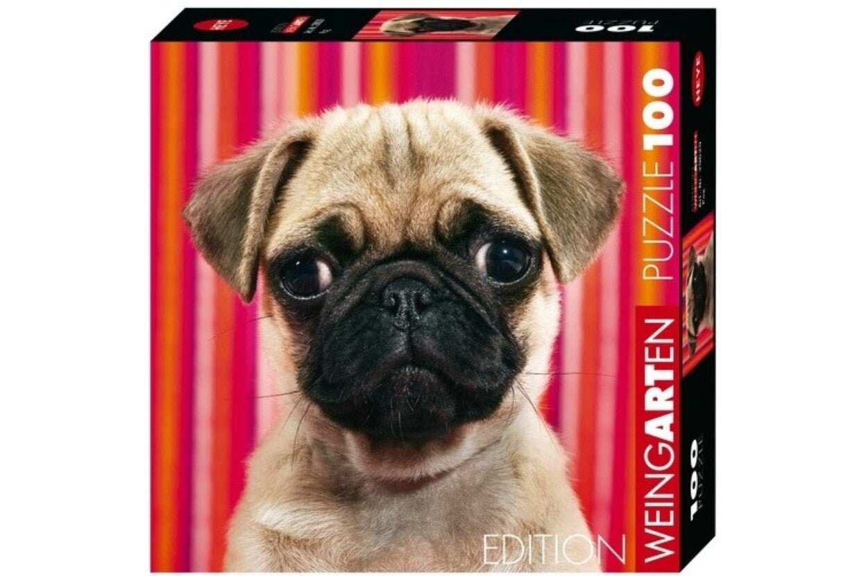 Heye Puzzle 100 pieces - Weingarten Edition - Pug (29629) - 4001689296292 - CrystalLotus.eu