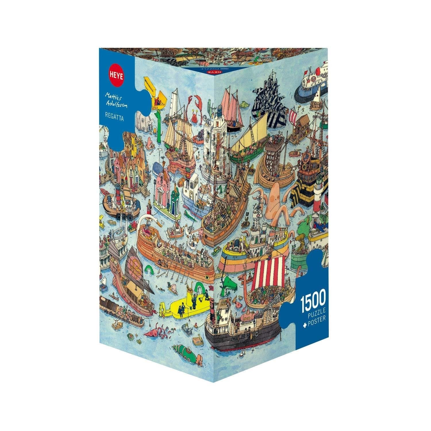 Heye Puzzle - 1500pcs Adolfsson: Regatta - 4001689298913 - CrystalLotus.eu