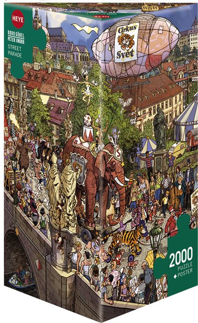 Heye Puzzle - 2000 pcs Street Parade - 4001689299262 - CrystalLotus.eu