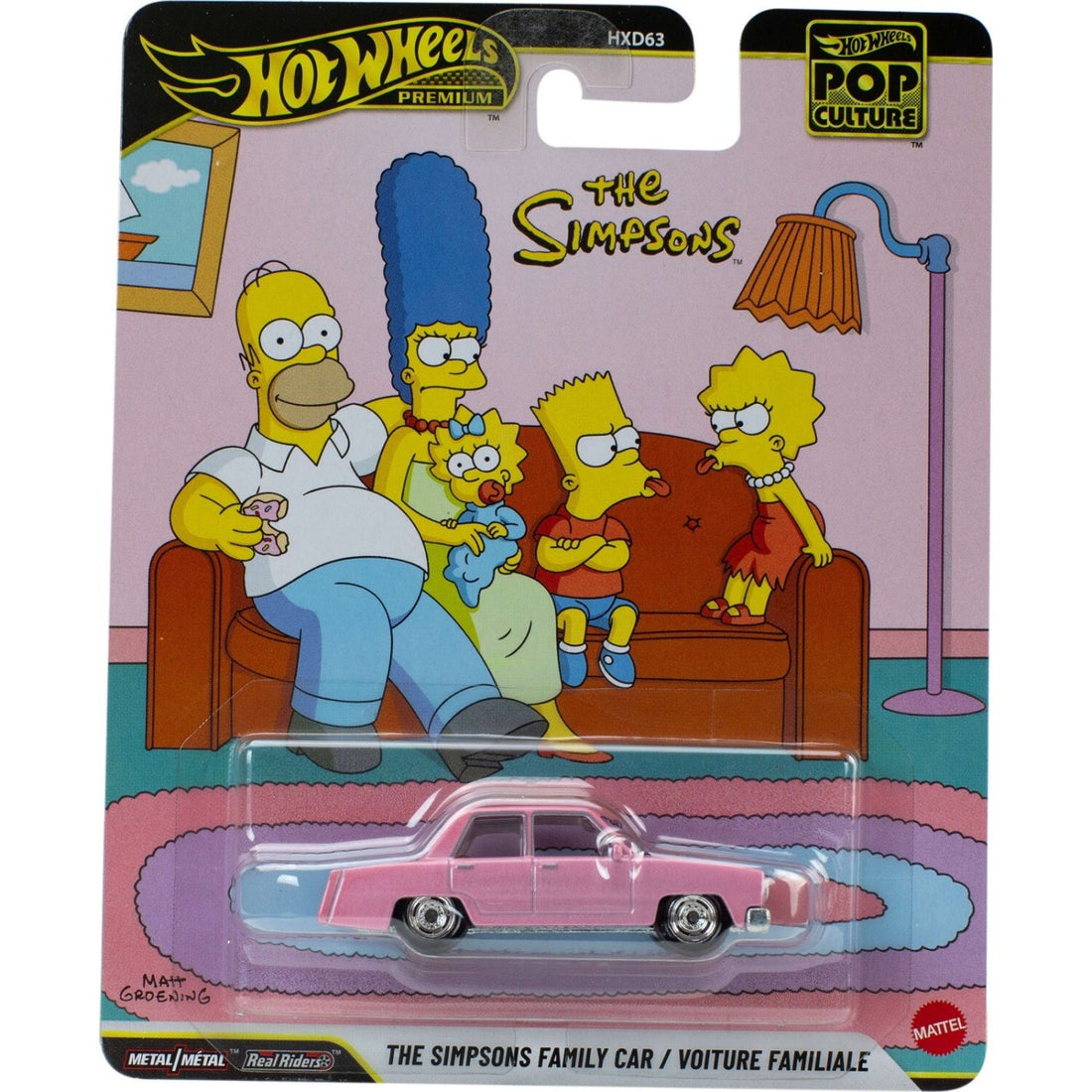 Mattel - Hot Wheels Premium Pop Culture Αυτοκινητάκια (1:64) - The Simpsons Family Car (HXD63-JHX09) - 194735337330 - crystallotus.eu